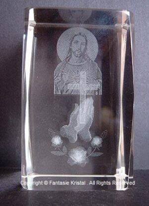 Laserblok 3D Jezus met kruis
