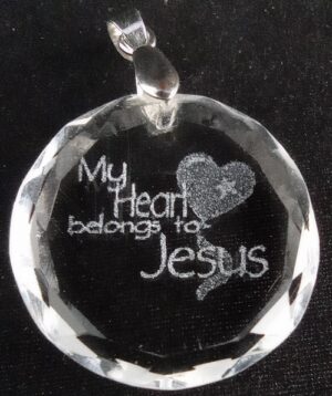 Hanger My heart belongs to Jesus , 2D gelaserd